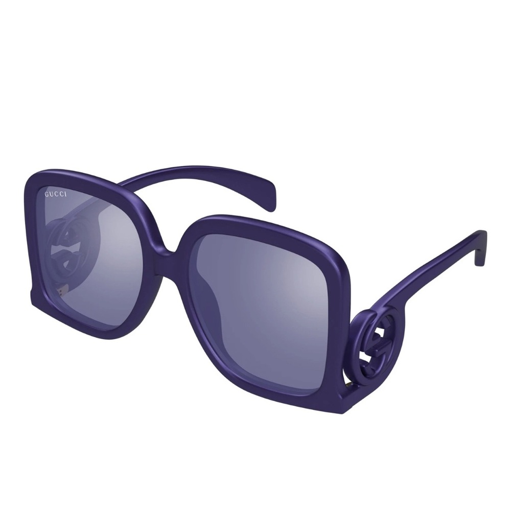 Gucci‎ Women’s Gradient GG1326S Square Plastic Sunglasses Designer Luxury 58mm - Picture 2 of 11